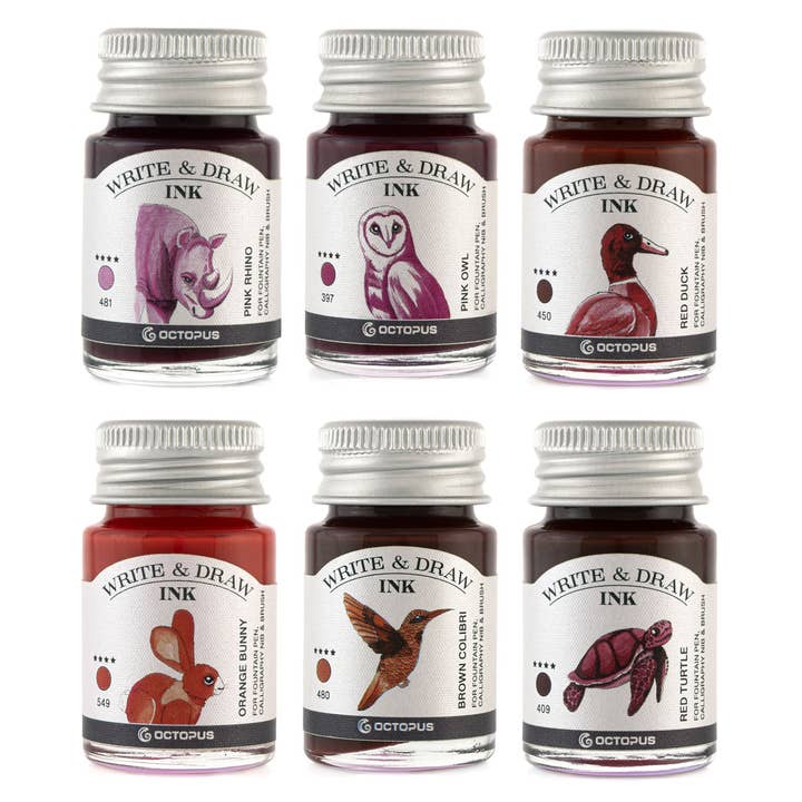 Write and Draw Desert Ink Set 6x 10ml for wholesale by Octopus Concept GmbH