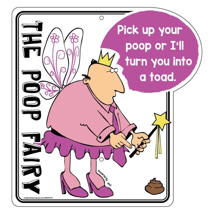 Jag ska vända dig Ino en padda Phil bajs fe trädgård tecken för wholesale av Imagine This Company