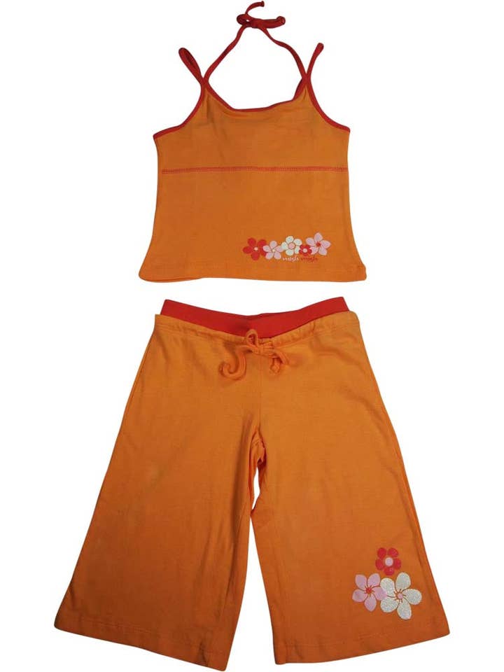 Eastern Off Price – wholesale Top & trouser set – Kids – Mishmish - Little Girls 2 Piece Cotton Tank Capri Set - 4 Styles