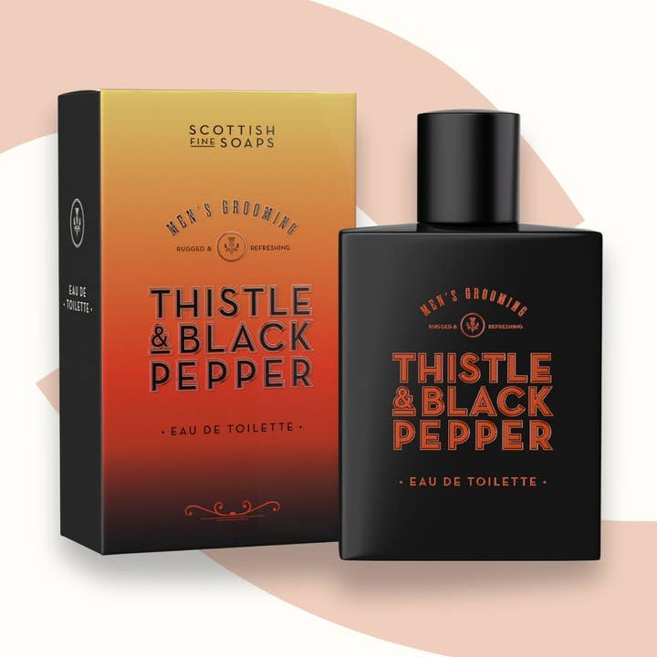Eau de Toilette Cardo e Pepe Nero 50ml per la vendita all'ingrosso da parte di Scottish Fine Soaps