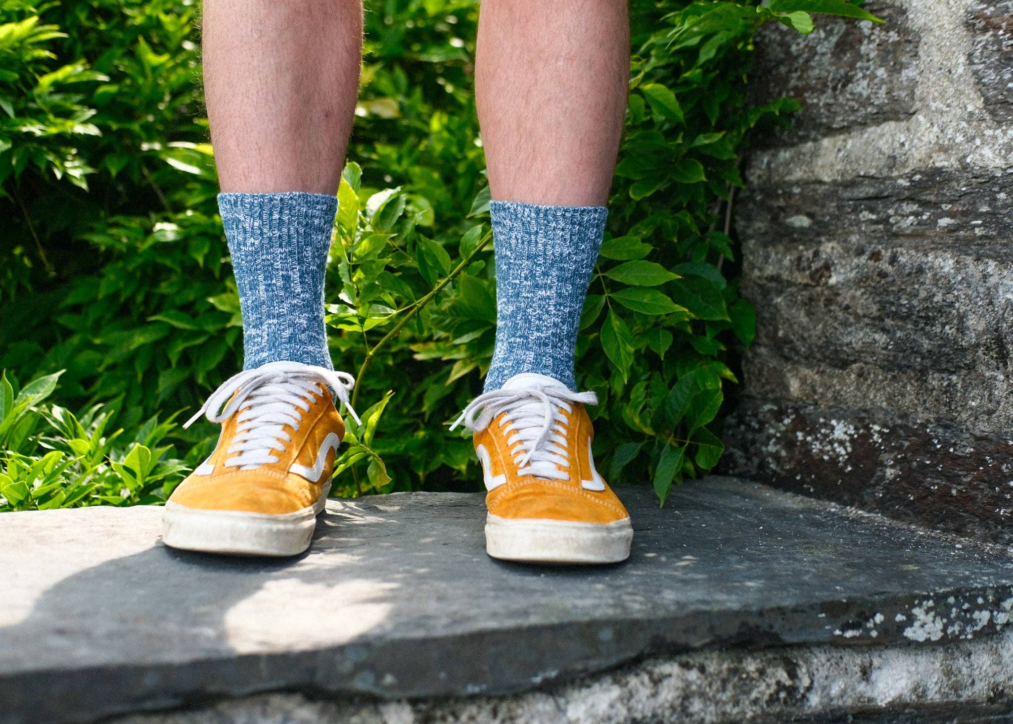 Blue Chunky Knit Socks - Regular Length for wholesale on Faire1