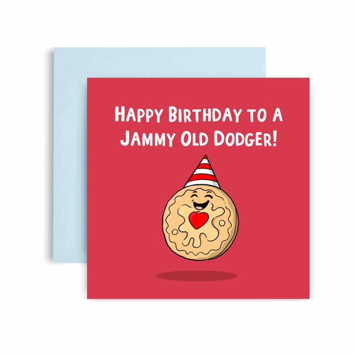 Huxters - Wholesale Birthday Card - You Jammy Old Dodger Birthday Card