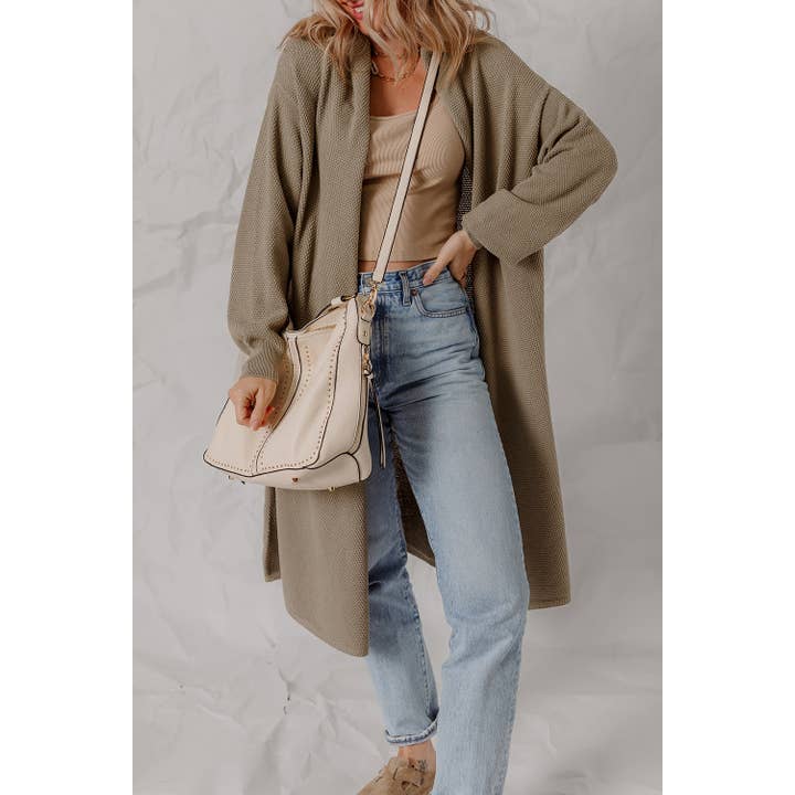 Solid Textured Knit Open-Front Sweater Cardigan and other Purchase Wholesale sweaters. Free Returns & Net 60 Terms on Faire trending on Faire.