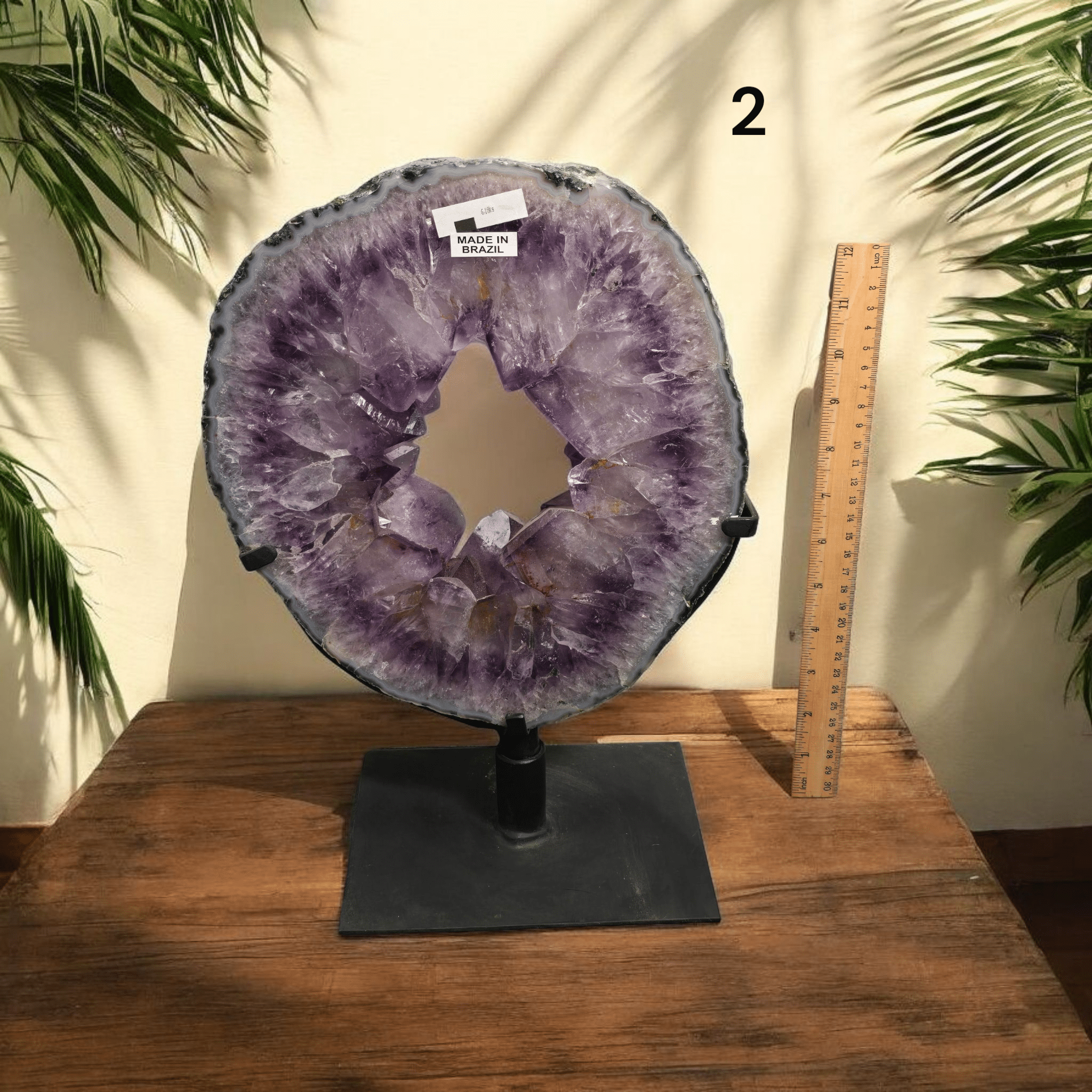 Rock Paradise - Wholesale Spiritual Stone/Crystal - Amethyst Crystal Portal on Rotating Stand - You Choose #13