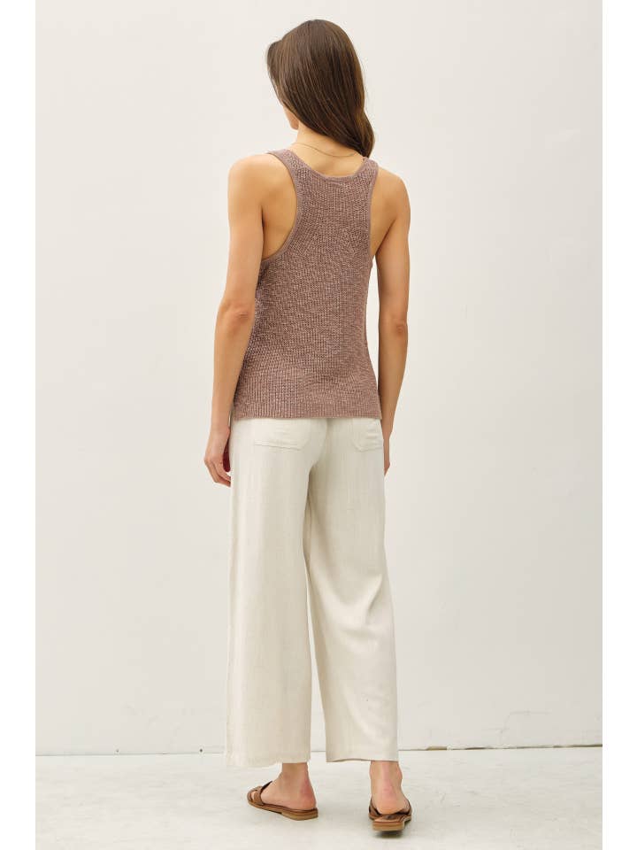 Be Cool - Wholesale Tank Top - Women's - LIGHTWEIGHT, KNIT RACERBACK V-NECK TANK
