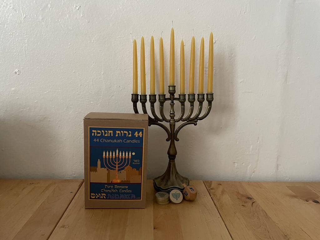 Ohr Judaica - Wholesale Tapered Candle/Candlestick - Handmade Beeswax Chanukah Candles - 44 Pack4