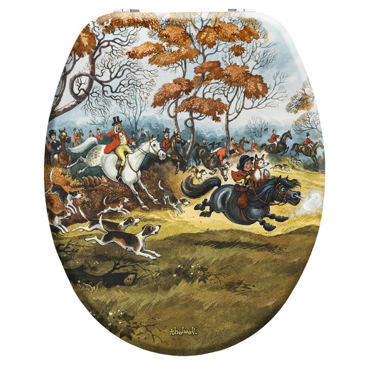 LOOPRINTS - Vendita all'ingrosso Coprisedile per WC - Sedile WC con chiusura ammortizzata - Horse & Pony Riding Gifts & Decor FC4