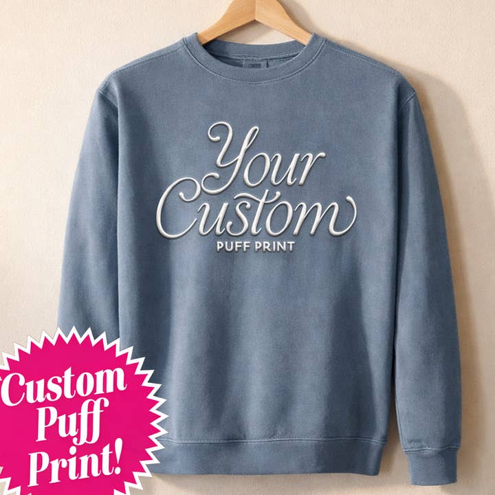Sweatshirt unisexe Comfort Colors® personnalisé avec impression en relief de qualité supérieure pour la vente par Nobullwoman Apparel