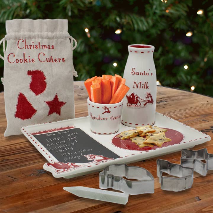 Child To Cherish® – Engroshandel Julepynt – Julemandens småkagefad sæt4