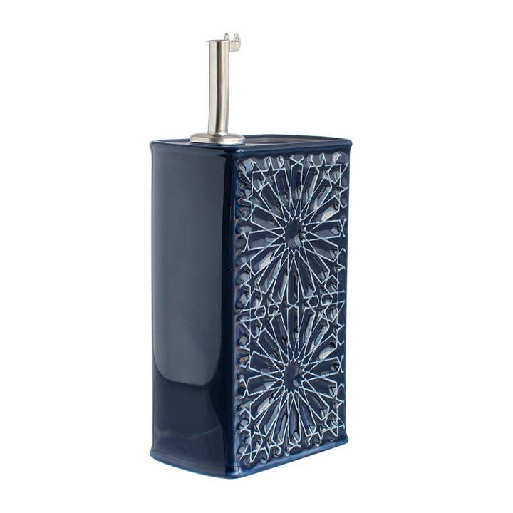 Companhia Atlântica – wholesale Oil/vinegar dispenser – Ceramic Cruet "Alicatos" 500ML - Various Colors - With Dispenser