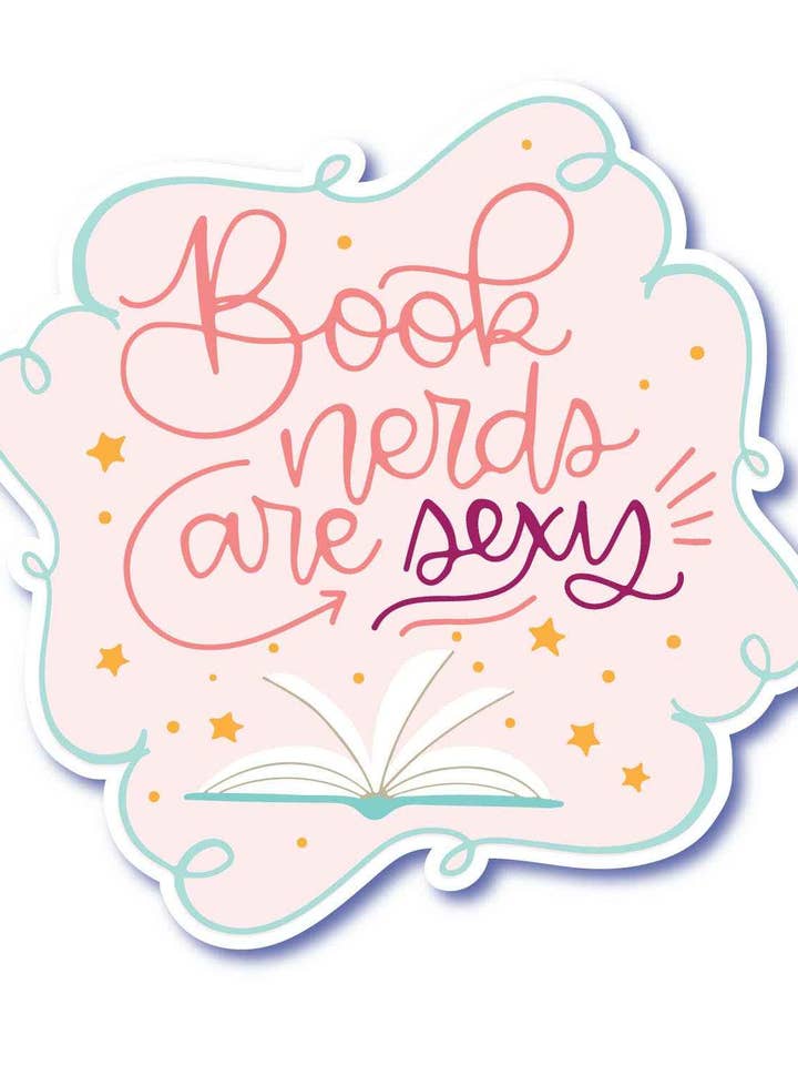 Boeknerds zijn sexy vinylsticker voor wholesale door Cedar Witch Goods