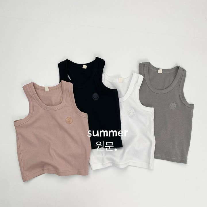 Débardeurs en coton sans manches pour bébé Couleur unie Tenue décontractée pour la vente par shoplittleswan