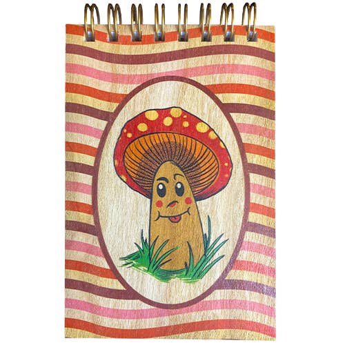 Wood Notepad Fun Guy for wholesale by Spitfire Girl