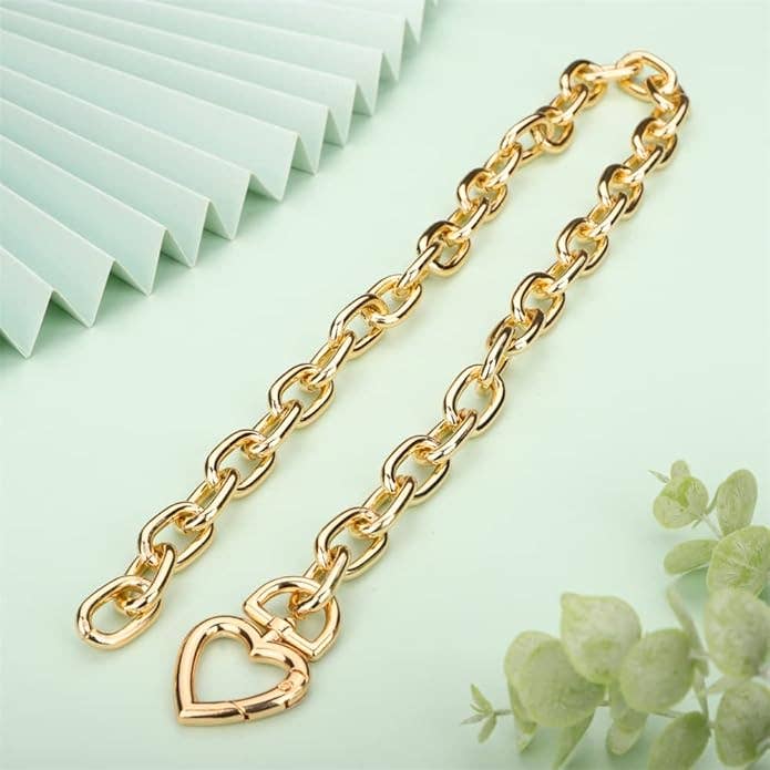 Gemscape UK – wholesale Choker/collar – Beautiful Heart Trendy Choker Chunky Stylish Gold Necklace10