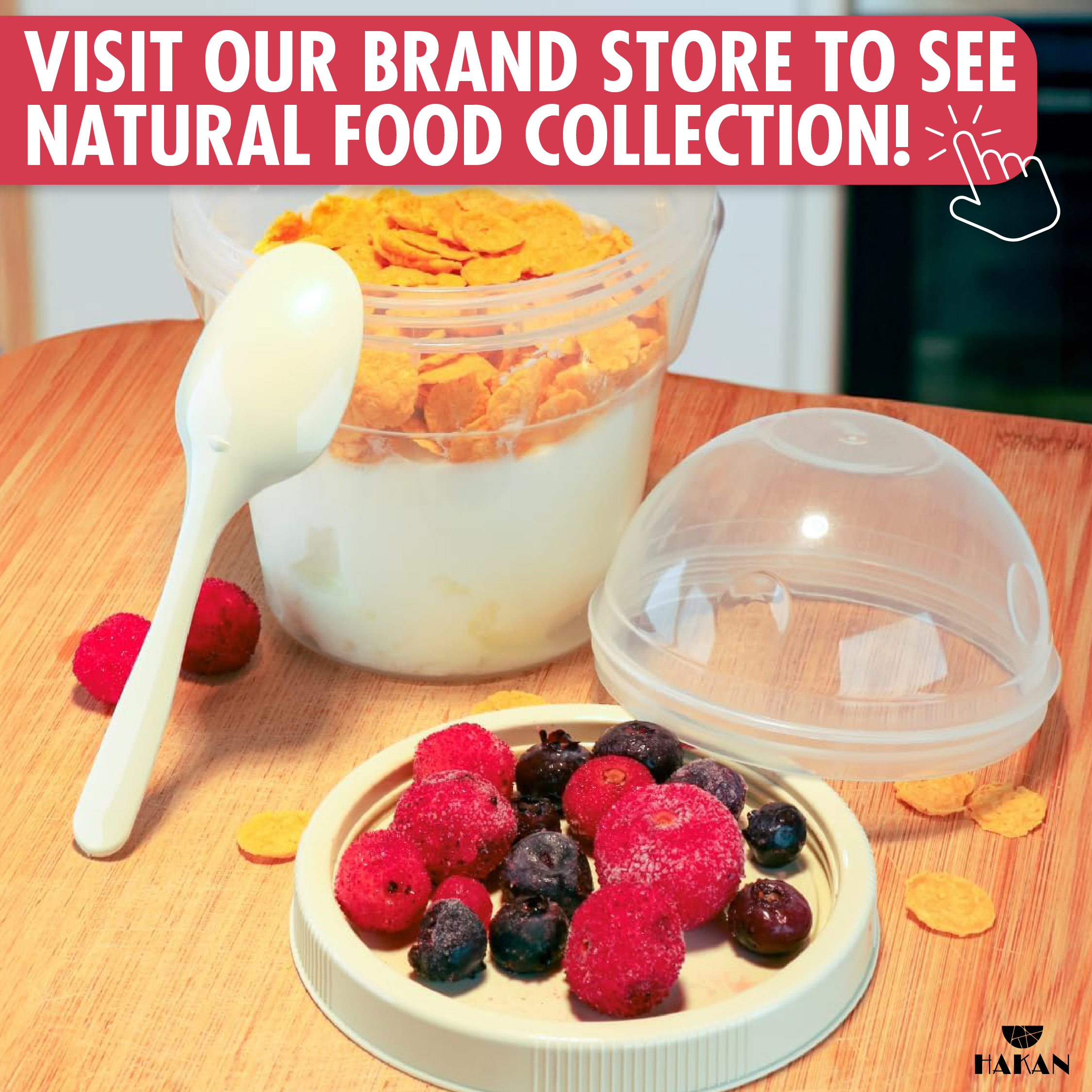 Hakan - Wholesale Voedselopslagcontainer - Hakan herbruikbare yoghurtparfaitbekers 4-pack, 500 ml, 4 kleuren6