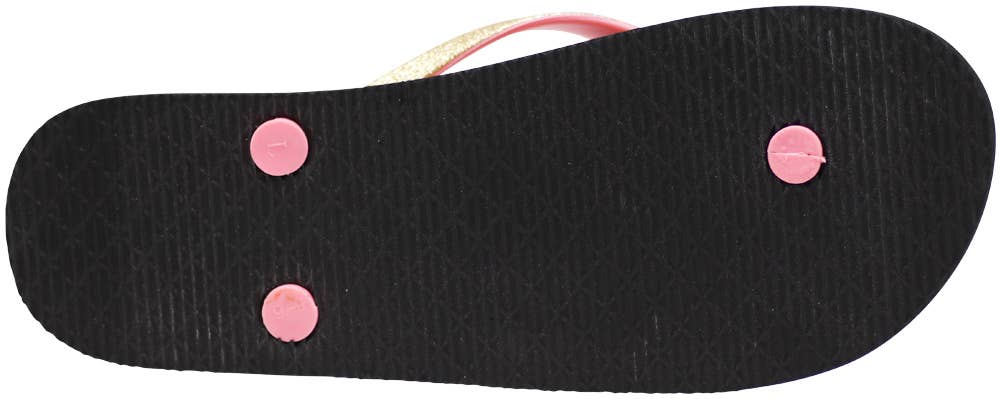 Eastern Off Price – wholesale Flip Flops – Women’s – Norty Womens Flip Flops Beach 41401 Gold Glitter Pineapple5