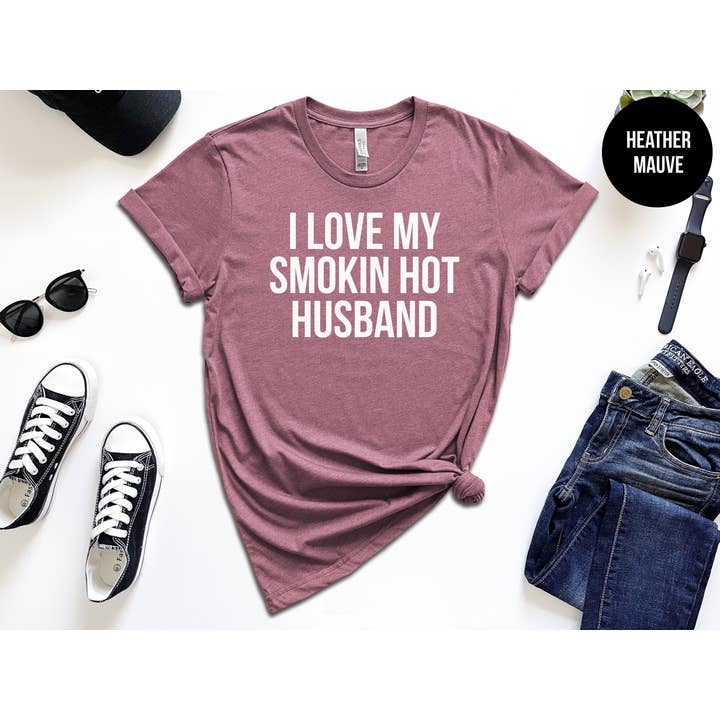 The Shirt Republic - Wholesale Screen Printed T-Shirt - Women's - I Love My Smokin Hot Husband2