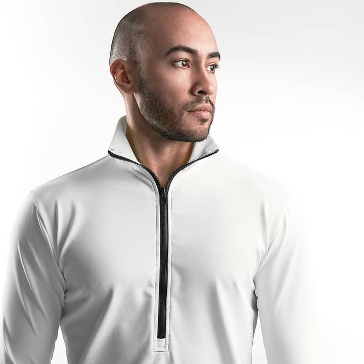 ½ Zip Performance Shirt - Benitoite for wholesale by OBSERVAMÉ