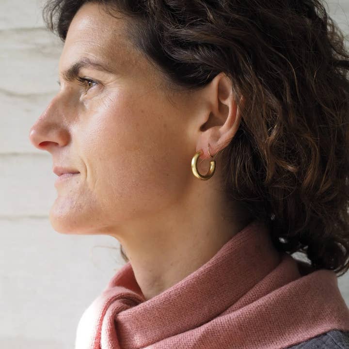 Roake Studio - Wholesale Hoop earrings - Emma Chunky Gold Hoop Earrings2