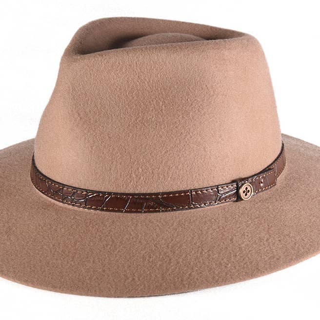 The Dingo Felt Hat - Tan for wholesale by Fallen Broken Street
