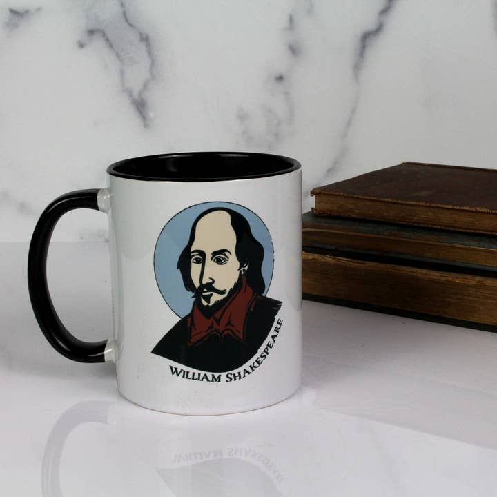 The William Shakespeare Mug for wholesale by Drinklings Coffee and Mugs