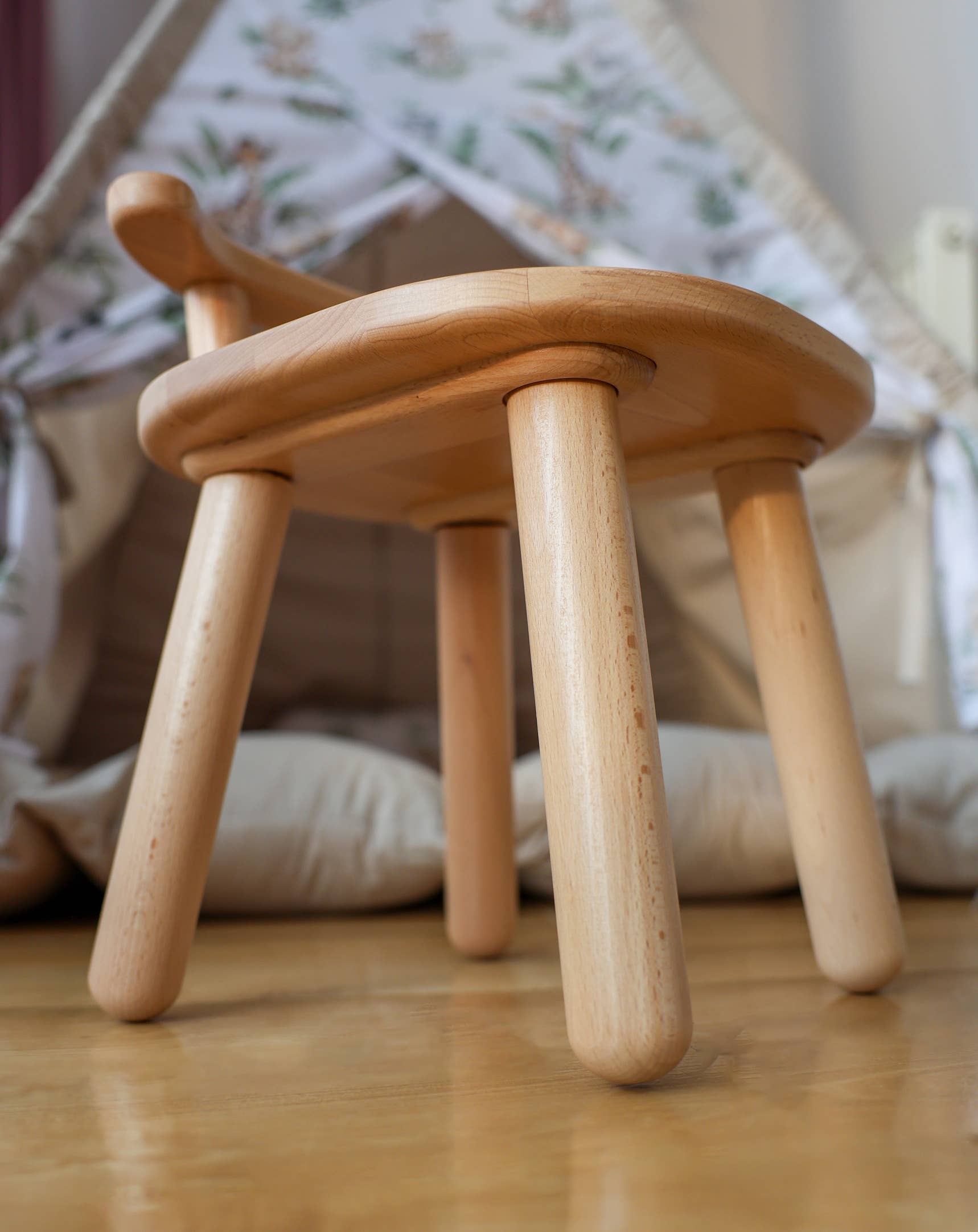 ODEAS - Wholesale Highchair - Baby - Natural Wooden Toddler Chair - Kids Wooden Chair 4