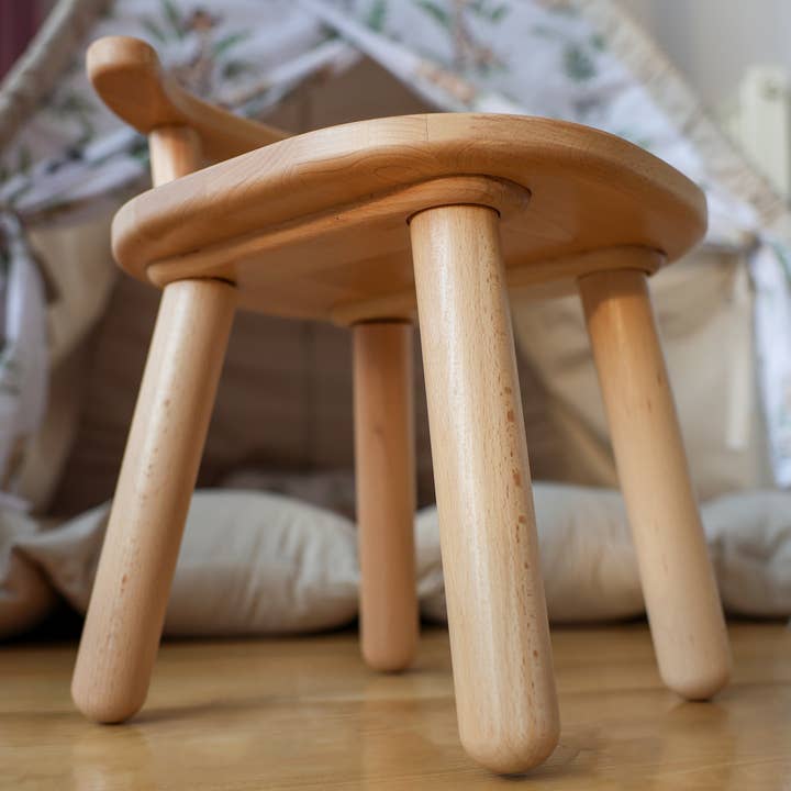 ODEAS - Wholesale Highchair - Baby - Natural Wooden Toddler Chair - Kids Wooden Chair 4