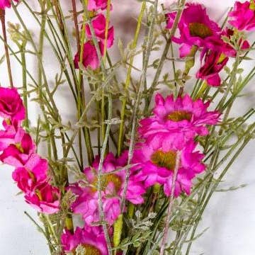 Wild Flower Bouquet With Plastic Greenery, 21in, Hw, Pink for wholesale by KMI International Corp.