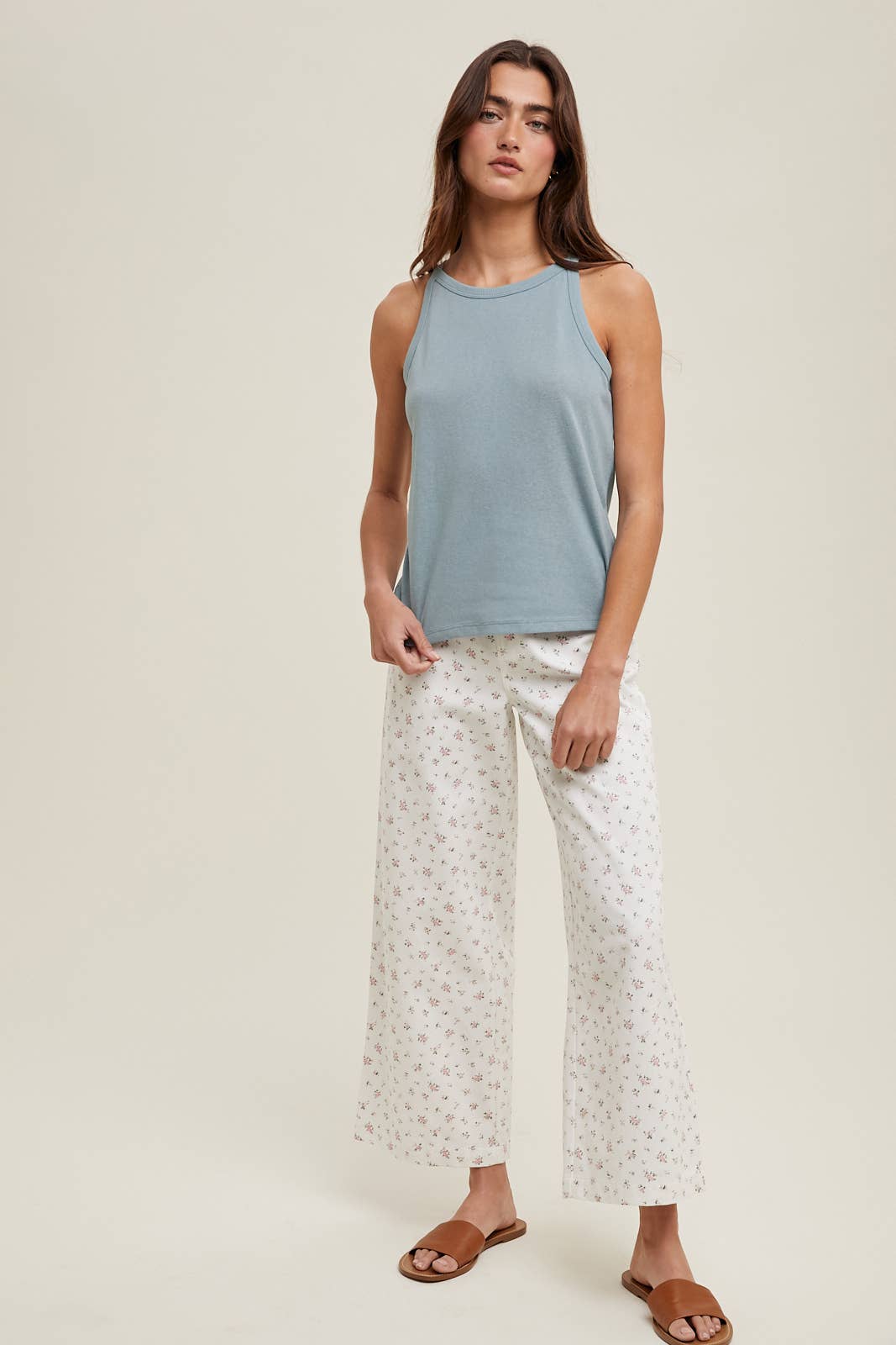 Wishlist Apparel - Wholesale Tank Top - Women's - BASIC HIGH NECK TANK TOP / WL24-95041