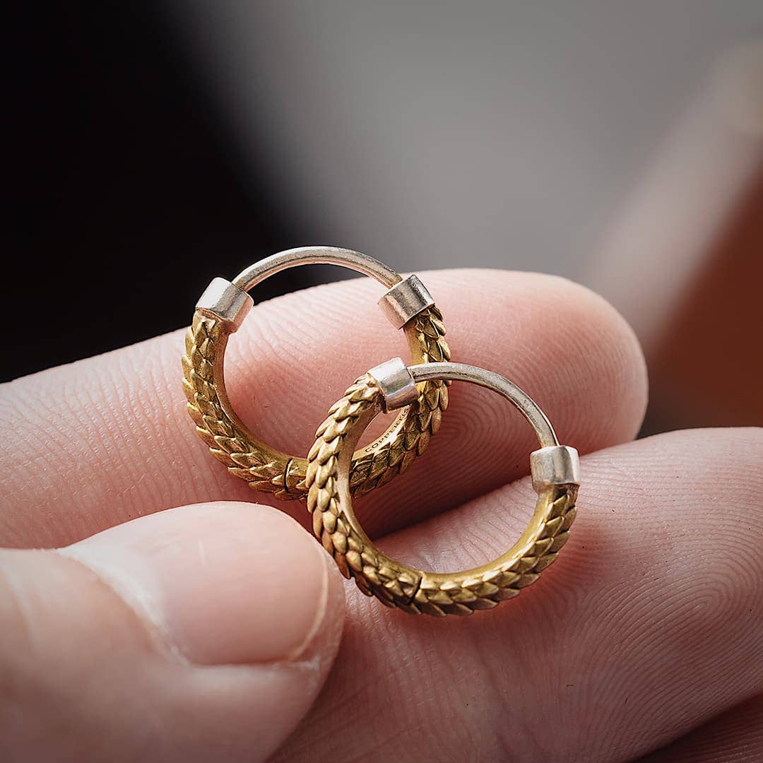 Coppertist.wu - Wholesale Hoop Earrings - Snake Skin Earrings7