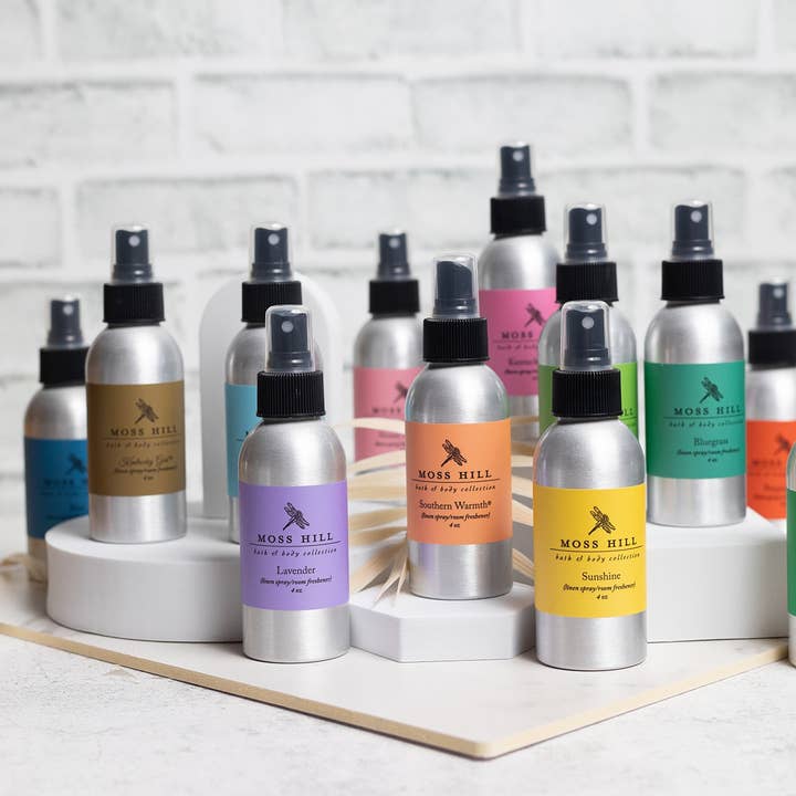 Lino Spray per la vendita all'ingrosso da parte di Moss Hill Bath & Body Collection