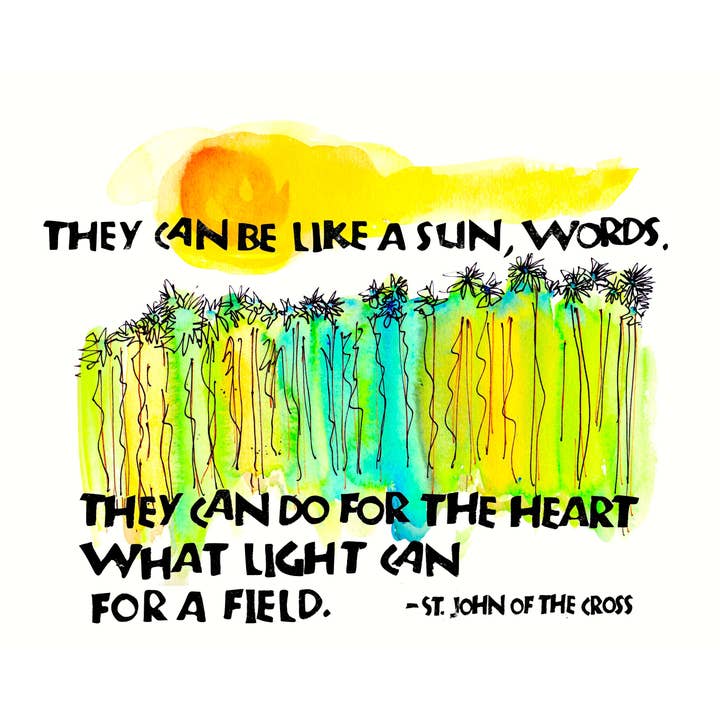 Card T032 Parole per il Cuore — San Giovanni della Croce per la vendita all'ingrosso da parte di ArtLight Media