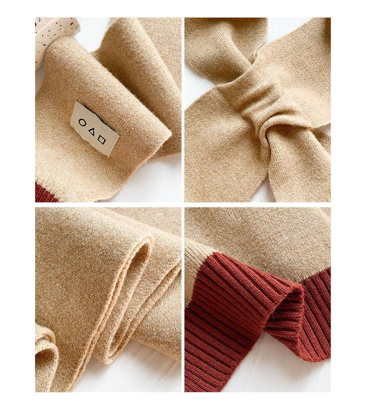 VividLux - Wholesale Wrap - Women's - Cozy Colorblock Knit Shawl20