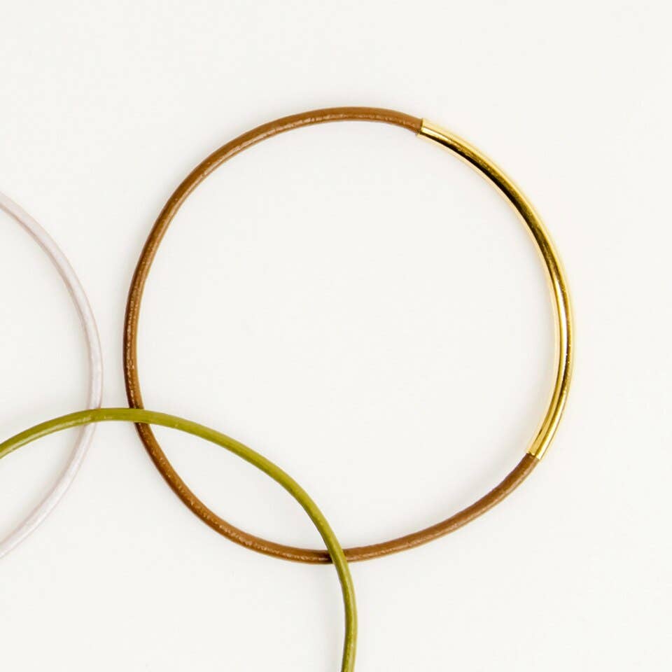 Altiplano - Wholesale Bangle Bracelet - Leather and Metal Bar Bangles1