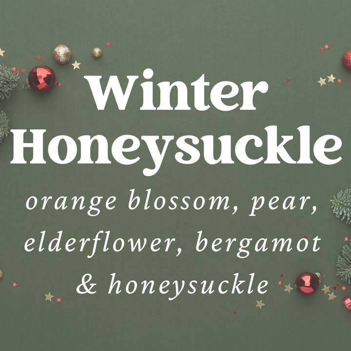 Winter Honeysuckle Scented Snap Bar Wax Melt Christmas for wholesale by Meleri and Maple Co