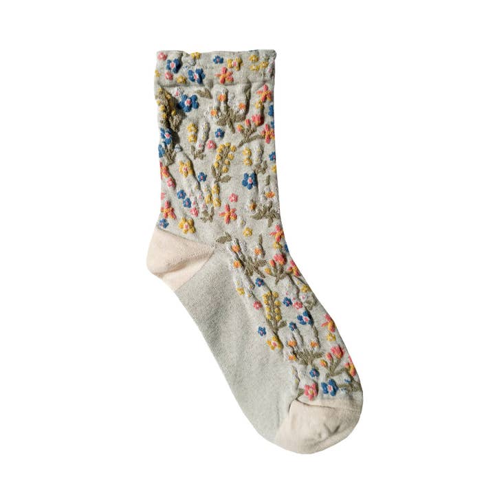 7DAYSSOCKS - Wholesale Socks - Women's - Women's Crew Harga Garden Flower Socks10
