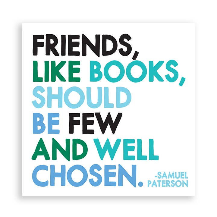 Magnets - MD298 - Friends, Like Books (Samuel Paterson) for wholesale by Quotable