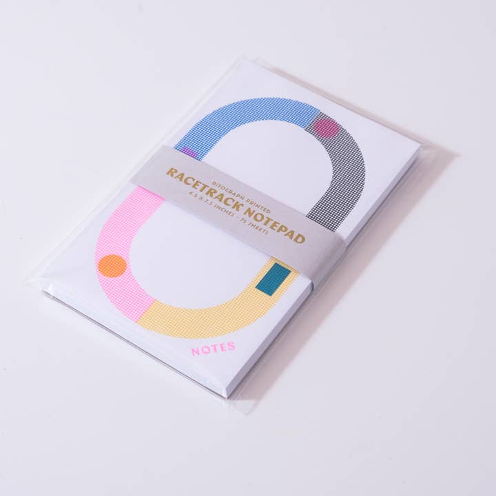 Mezzaluna Studio - Wholesale Notepad - Racetrack Large Notepads • CMYK
