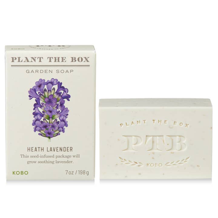 Heath Lavender - Plant the Box Bar Soap - 7oz for wholesale by KOBO