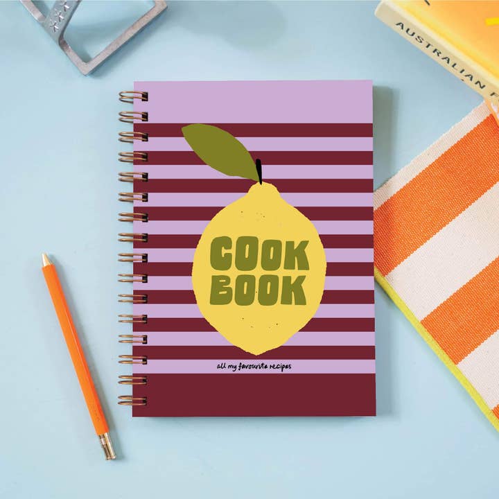 Recipe Book Journal A5 | Hardback | Lemon Zest for wholesale by Good Tuesday (Once Upon a Tuesday)