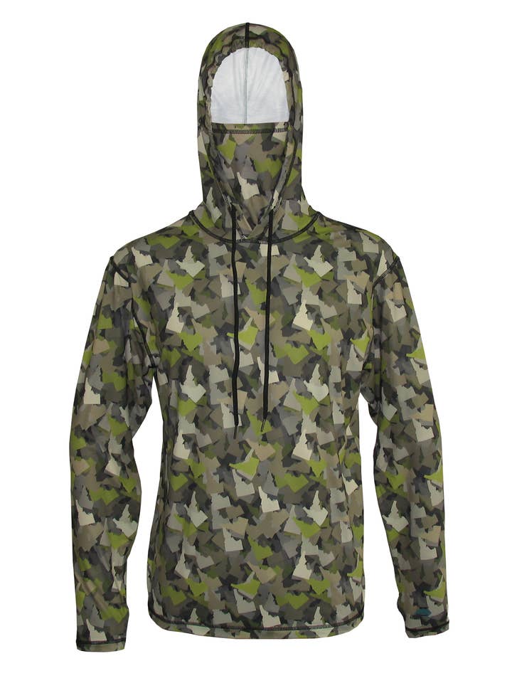 Idaho Camo Lightweight Mountain Graphic Hoodie  for wholesale by Cognito Brands, Inc.