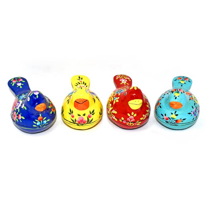 Assorted Bird Hand Painted Kashmiri Papier Mâché Boxes Pack for wholesale by Fair to Trade Ltd