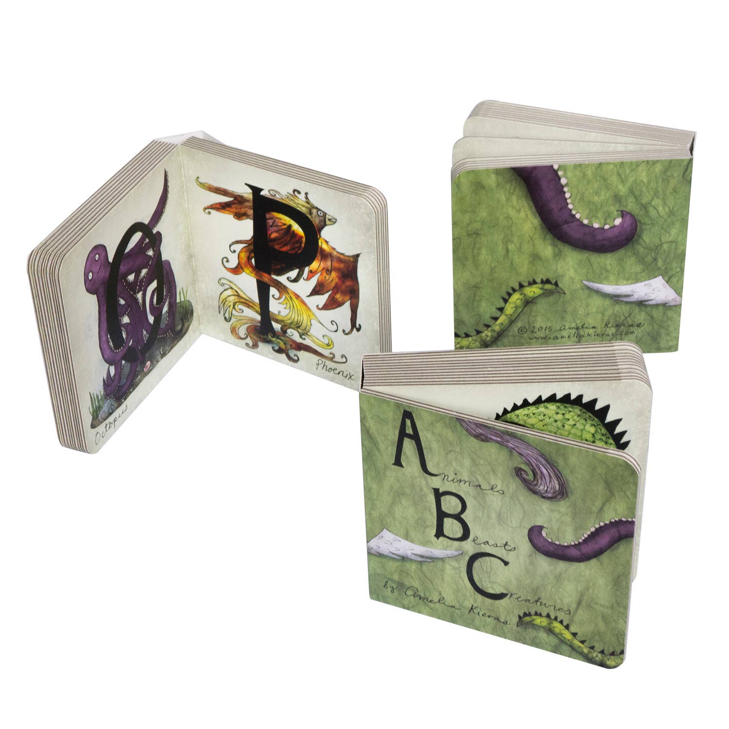 Amelia Kieras Paper Arts - Wholesale Fantasy - Animals Beasts and Creatures Abc Board Book2