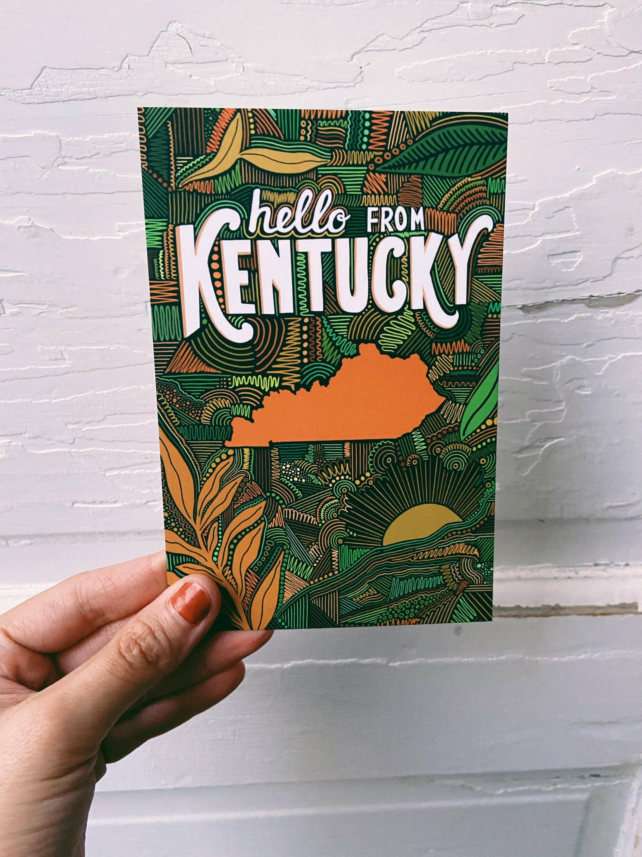 Jessica Holly Creative - Wholesale Postcard - 'hello Kentucky' Soft Touch Postcard, 4x6in2