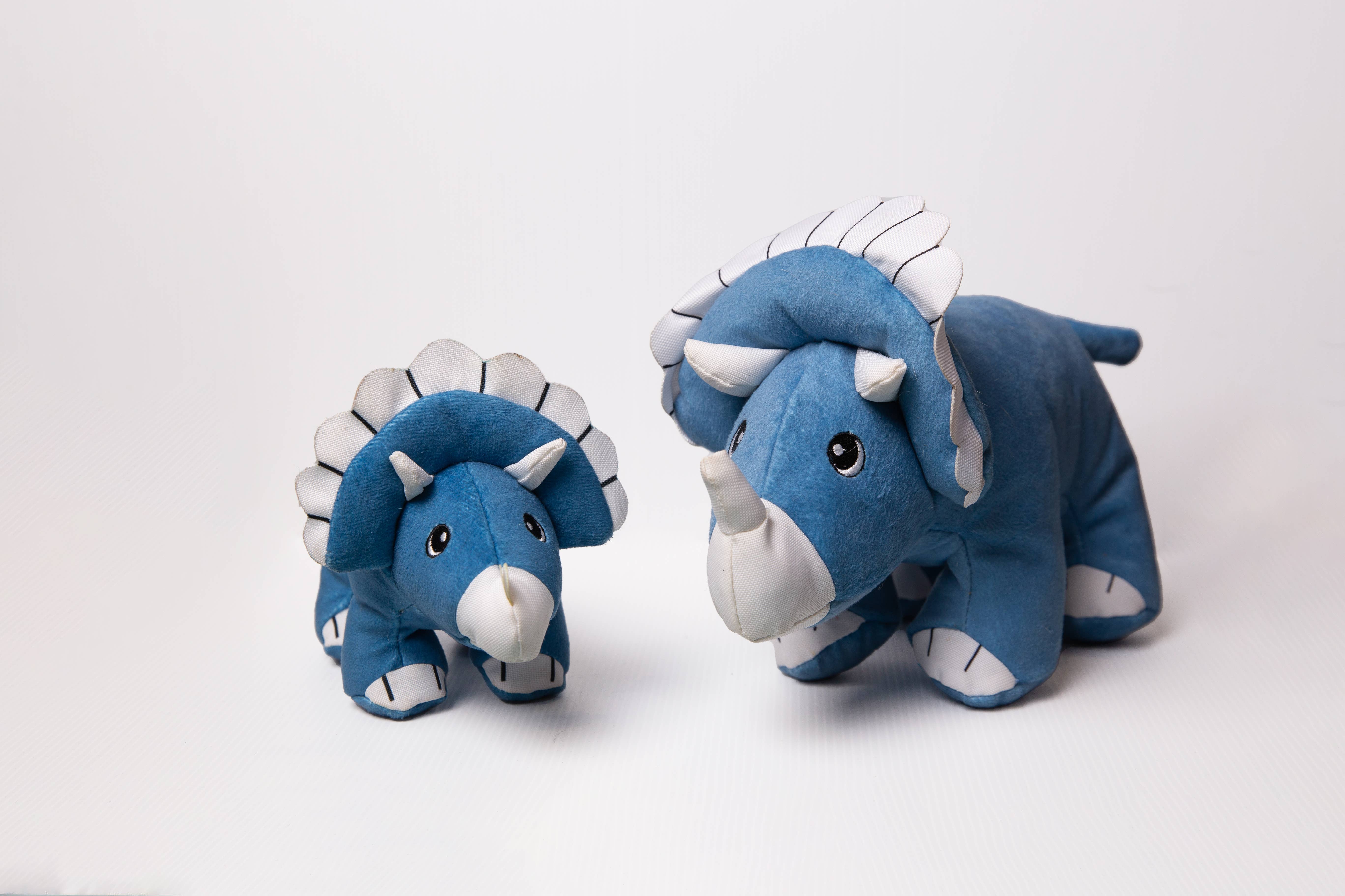 Sustainapaws - Vente Peluche – chien - Jouet en peluche écologique en plastique recyclé à double couche de dinosaure0