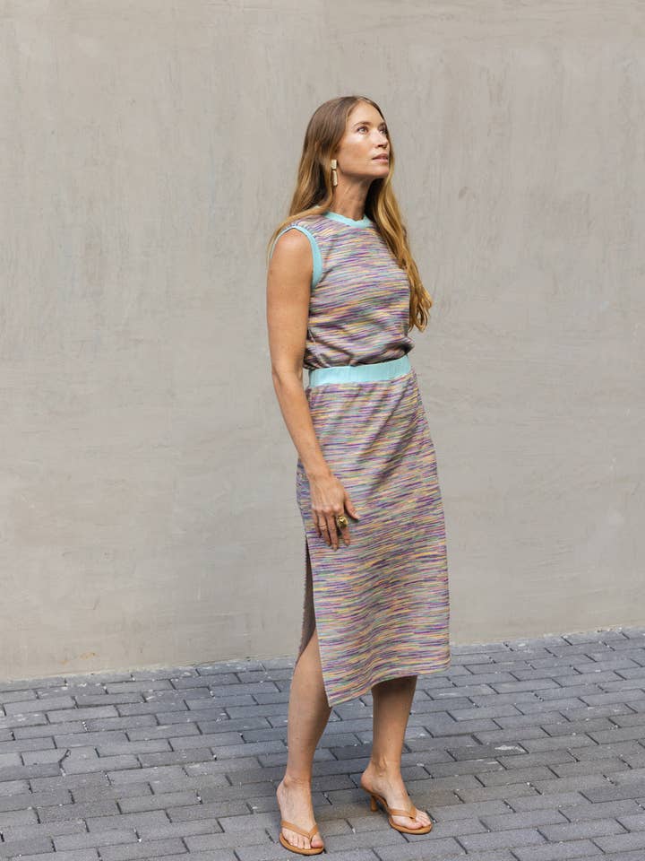 LA JUPE EN MAILLE HONOR pour la vente par Modafleur