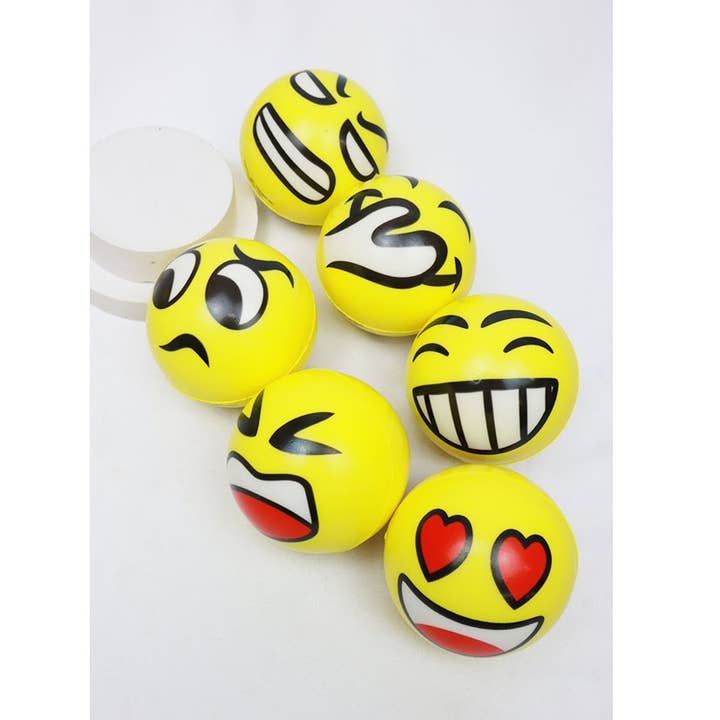 Assorted Emoji Squishy Ball for wholesale by Love and Repeat