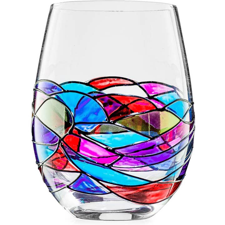 The Wine Savant / Khen Glassware – wholesale Dekanter – Renässans glaserade fönster vinkaraff & 4 glasögon