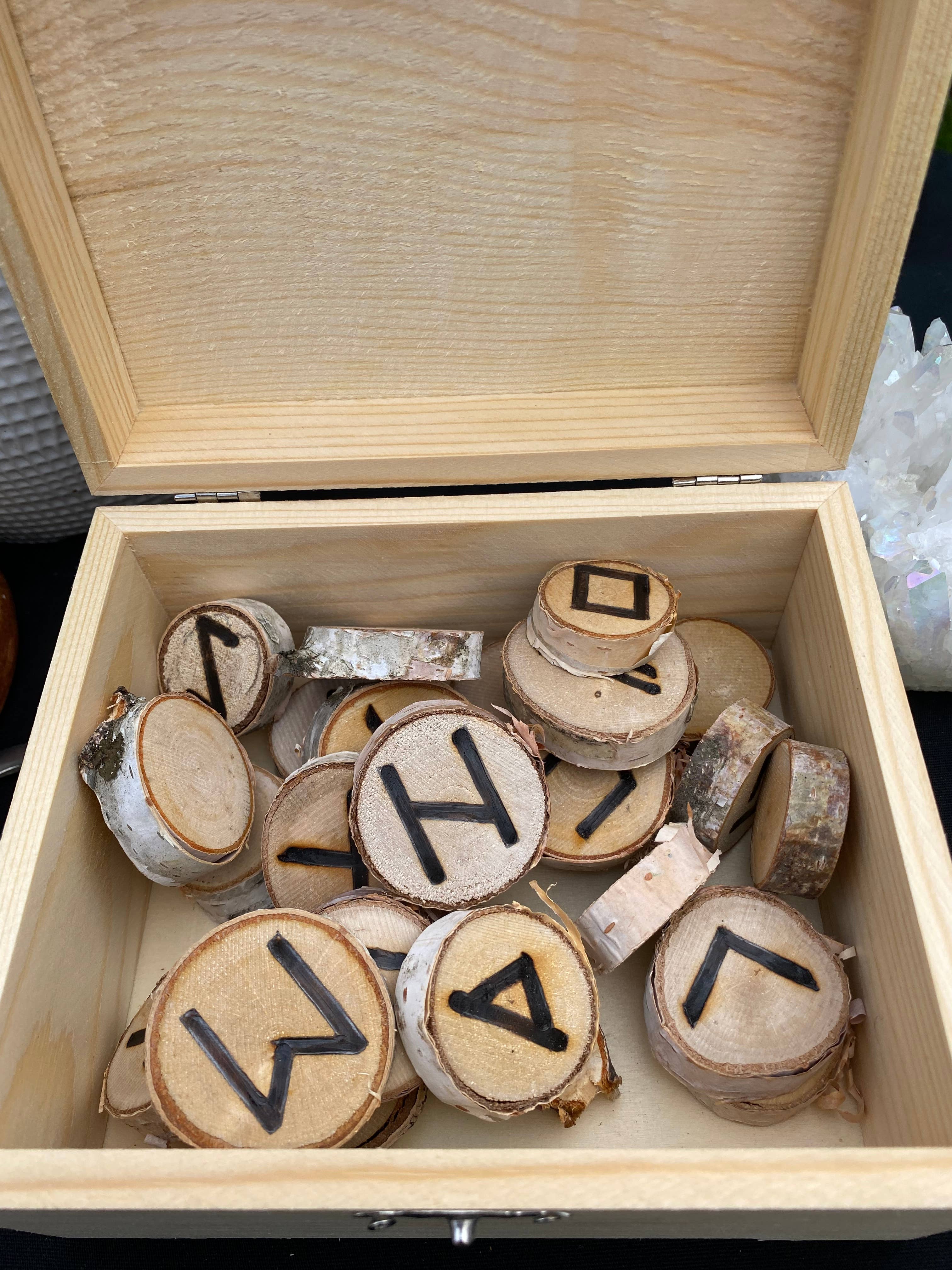 You Are Uniquely Magic - Wholesale Meditation Supplies - Elder Futhark Runes. Hand Drawn And Hand Burned w/ Box5