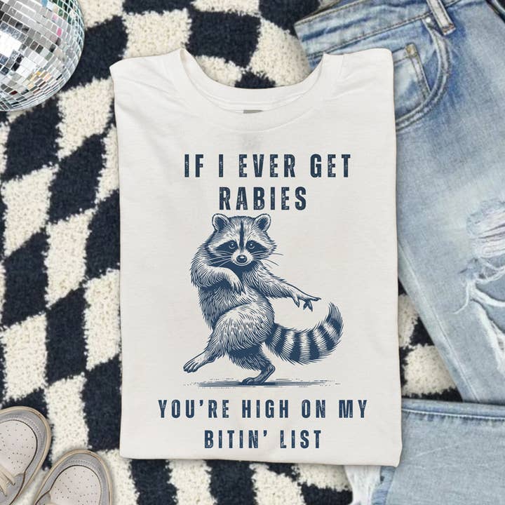 Trendy Transfers - Wholesale Sublimation Transfer - If I Ever Get Rabies BLUE DTF Heat Transfer0